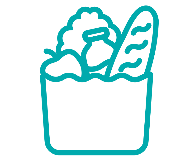 foodbag teal line