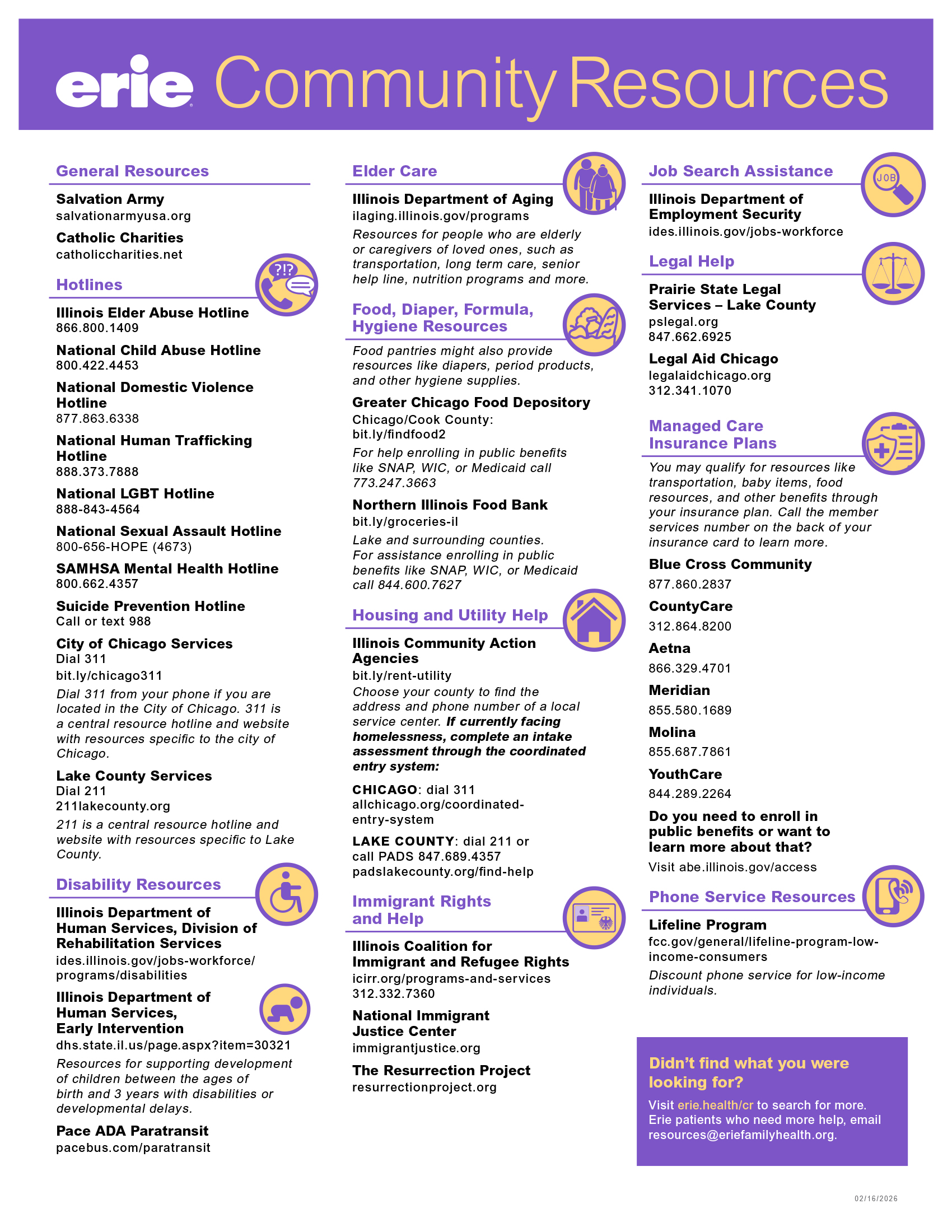 SDOH General Resources 2026 English